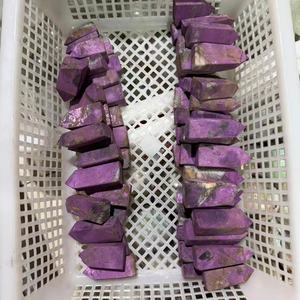 <span class=keywords><strong>Piedra</strong></span> de Palma Natural Rara de Purpurita Púrpura en Forma de Corazón, Cristales Curativos Pulidos, Gema de Corazón para Meditación y Decoración - Product Image 6