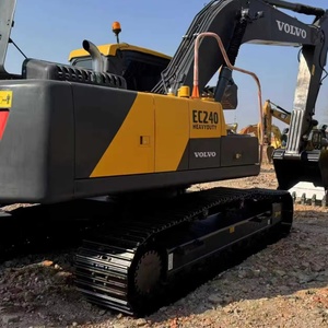 Excavatrice sur chenilles Volvo EC240 d'occasion à faible consommation de carburant, 24 tonnes, équipement de construction lourd, à vendre en stock - Product Image 2