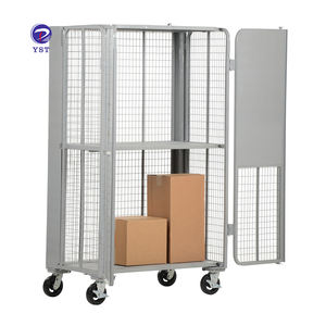 กรงขนส่งแบบพับได้ ซ้อนกันได้ พร้อมล้อเลื่อน 2 ชั้น สำหรับการจัดจำหน่ายและรักษาความปลอดภัย - Product Image 5