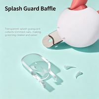 Coupe-ongles réglable en plastique pour animaux de compagnie avec design à gravité, sûr et convivial pour les débutants, pour le toilettage des chats