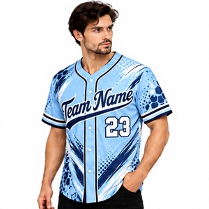 Camiseta de Béisbol Bordada Personalizada al por Mayor, Impresión de Logotipo Personalizado, Uniforme Deportivo para Hombres, Mujeres y Jóvenes - Product Image 3