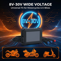 Caméra de tableau de bord pour moto brevetée, double caméra 2K+1080P FHD, DVR pour moto, étanche IP67, caméra avant et arrière avec prise de vue instantanée à une touche, WiFi à distance