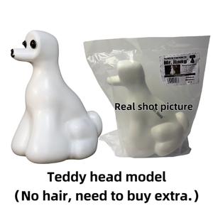 Mr.Jiang Pet Grooming School Teddy Bear <b>Dog</b> Head Skeleton Groomer Trimming Practice Model <b>Dog</b> Head Mr.Jiang Pet Wig (No Wig) - Product Image 5