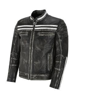 Veste Homme en Cuir Nappa Noir Véritable Vintage 100% Personnalisée, Coupe Tendance, Marque Privée, OEM/ODM, Vente en Gros, Tendance Vêtements d'Extérieur - Product Image 2