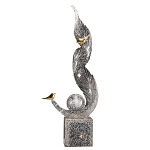 Ornement d'entrée Fengsheng Shuiqi lumière luxe haut de gamme salon porte d'entrée hall d'entrée hauteur verticale décoration - Product Image 5