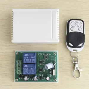Wireless Remote Control Switch DC12V 2CHリレーReceiver Module RF Transmitter 433 Mhz Remote Controlsワイヤレスリモート