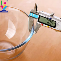 10 pouces 9 pouces bol en verre grand bol verrerie Borosilicate haute température utiliser maison cuisine mur épais échantillon de haute qualité gratuit
