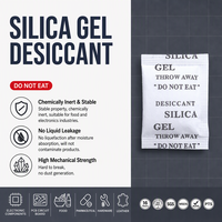 Vente en gros de gel de silice déshydratant en petits paquets de 5g, perles de gel de silice industrielles anti-humidité, approvisionnement direct usine, sans DMF