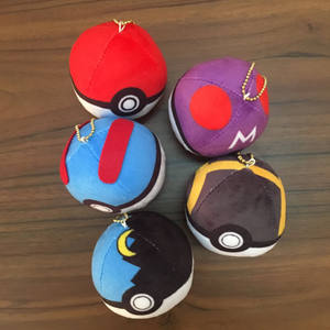 Elf Ball peluche jouet sphérique dessin animé Anime peluche poupée Pikachu <span class=keywords><strong>Pokeball</strong></span> poche monstre porte-clés enfants jouets - Product Image 3