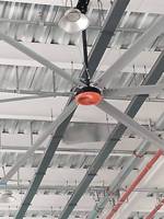 Ventilateur de plafond industriel HVLS, adapté aux ateliers, gymnases, entrepôts, salles d'exposition, abris pour bétail, ventilateur d'évacuation industriel