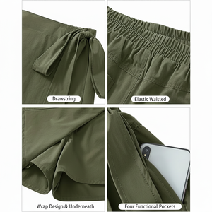 กางเกงรัดรูปเอวสูงสำหรับผู้หญิงกางเกง2025แบบแห้งเร็วกางเกงขาสั้นสำหรับใส่ในยิมเล่นเทนนิสเดินป่าเล่นกอล์ฟ - Product Image 1