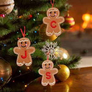 Nuevo Colgante Decorativo de Hombre de Jengibre Navideño, Colgante para Árbol de Navidad, Hombre de Galleta con Letras Navideñas - Product Image 2