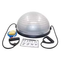 Ballon de fitness gonflable en PVC durable anti-éclatement pour l'entraînement de la stabilité centrale et de l'équilibre, outil d'exercice Pilates et Yoga