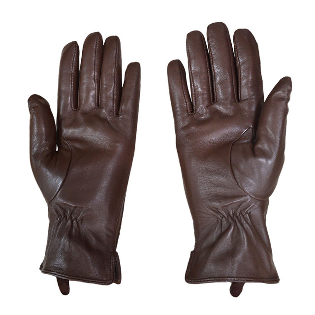 Genuine Leather Sheepskin Gloves All Size Men Women Winter Warm Driving Real Sheepskin Glove With Lining