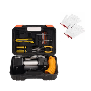 Portable 12V Dual Cylinder <b>Car</b> Tire Inflator Pump Kit for <b>Car</b> Tires Vehicle Tools - Product Image 1