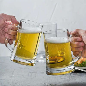Chope à bière 16 oz en cristal moderne de luxe amusant imprimé sur mesure petites tasses en <span class=keywords><strong>verre</strong></span> givré pour Soju bière Sublimation verrerie - Product Image 6