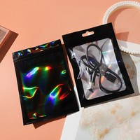 Pochette laser auto-adhésive 6*10cm 7.5*12cm 8*13cm 9*12cm 9*16cm 12*20cm 14*20cm pour bijoux, étuis de téléphone, sacs en plastique colorés