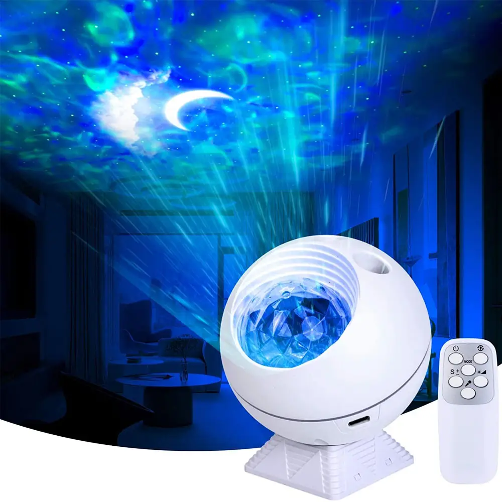 Galaxy Starry Sky Projector Night Light Child Blueteeth USB Music Player Star Projector Romantic Projection Lamp For Kids Gift