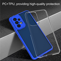 Étui de téléphone portable transparent pour Tecno Pova 2 Neo Spark 8 8T avec protection d'écran de caméra à cadre coloré