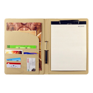 Business Sales Multifunctional Manager Folder <b>A4</b> Leather <b>File</b> Document Writing Board With Calculator Sticky Notes - Product Image 3