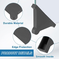 Protections d'angle en plastique en gros, forme triangulaire, protections d'angle en verre, coussin pour la protection des coins des miroirs en verre et des carreaux