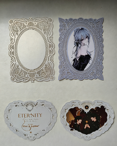Cartes en papier vintage personnalisées avec dentelle, embellissements pour scrapbooking, décoration de journal - Product Image 5