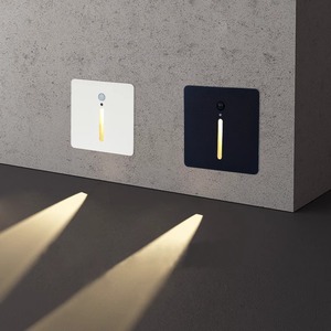 86 loại nhúng LED bước chân đèn với Nhôm Cơ sở hành lang cầu thang cơ thể con người cảm ứng lối đi bước chân góc tường đèn - Product Image 1