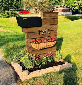 Door Mailboxes for Outside, Metal Mailbox, Modern <strong>Post</strong> <strong>Box</strong> Package Parcel Drop <strong>Box</strong> for <strong>House</strong> Home - Product Image 6