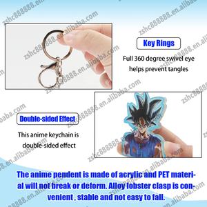 Porte-clés en acrylique 3D personnalisés avec animation, Hunter X Hunter, Bleach, personnages 3D, porte-clés lenticulaires, utilisez vos propres designs - Product Image 5