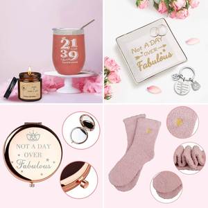 60th Birthday <b>Gifts</b> for Women Her Best Friend Mom Sister Wife Coworker Custom Wholesale 60 Year Old Woman Birthday <b>Gift</b> <b>Box</b> - Product Image 5