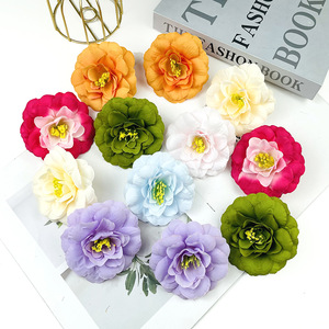 Cabeza de flor de osmanthus simulada de 9 cm, material de flor de seda para manualidades, para fotografía de bodas, decoración del hogar, estilo moderno. - Product Image 1