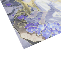 Tapis de souris de jeu en verre liquide doré, design personnalisé, lisse et élégant, grand tapis de souris en verre trempé pour l'e-sport