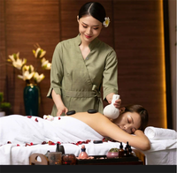 Ensemble de tenues professionnelles pour femmes : Blouse et pantalon de travail pour massothérapeutes, esthéticiennes, soignantes et techniciennes en podologie – Vêtements de travail pour salons de beauté et spas