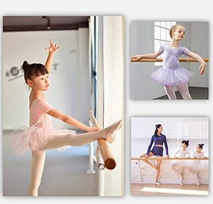 Barra <span class=keywords><strong>de</strong></span> Ballet Portátil <span class=keywords><strong>de</strong></span> Madera Ajustable en Altura para Gimnasio, Barra <span class=keywords><strong>de</strong></span> Baile - Product Image 5