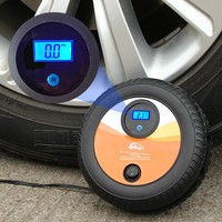 Compresseur d'air portable 12V intelligent avec affichage numérique et préréglages pour pneus, surveillance de la pression des pneus, pompe à air pour voiture en ABS