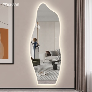 <span class=keywords><strong>Specchio</strong></span> a Parete LED a Onda a Tutta Altezza in Stile Arte Moderna per <span class=keywords><strong>Camera</strong></span> da Letto, Vanità, Casa, Hotel - Novità - Product Image 2