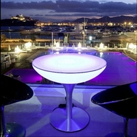Hôtel illuminé en plastique boîte de nuit Cube éclairer événements éclairage lumineux fête jardin Table chaises bar extérieur Led meubles