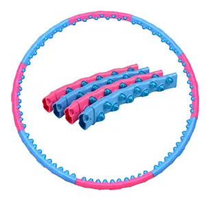 Plastic Weight Loss 110cm Weighted Massage Magnet Plastic ABS Hula Hoope