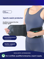 Cinturón Deportivo de Nailon con Presión Ajustable para Levantamiento de Pesas, Soporte Lumbar, Faja Estabilizadora, Entrenamiento de Fuerza en el Gimnasio