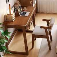 Bureau en bois massif, design 2026, avec tiroirs, idéal pour la maison et la chambre à coucher