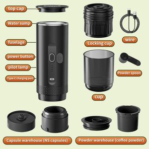 Duy nhất phục vụ k cup 3 trong 1 Du Lịch Mini Capsule Espresso Máy pha cà phê cầm tay - Product Image 4