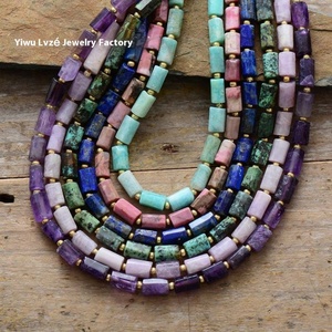 Collar Bohemio con Cuentas Geométricas de Cristal y Diamantes Chapado en Oro para Mujer, Ideal para Aniversario - Product Image 2