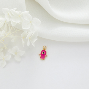 Vendita calda 14K oro placcato ciondolo <span class=keywords><strong>Fatima</strong></span> fai da te all'ingrosso smalto malocchio <span class=keywords><strong>Hamsa</strong></span> mano di <span class=keywords><strong>Fatima</strong></span> Charms per la creazione di gioielli accessori - Product Image 2