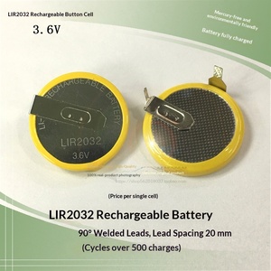 LIR2032 Wiederaufladbare 3,6V Knopfzellenbatterie mit 90-Grad-Lötfahnen als Ersatz für <span class=keywords><strong>VL2020</strong></span> BMW Schlüsselanhänger - Product Image 4