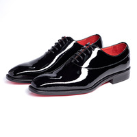 Chaussures habillées pour hommes en cuir véritable faites à la main de style italien 509-A42, à lacets, pour affaires, de luxe, pour mariages et cérémonies.
