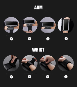 Sac de bras de sport élégant du fabricant avec compatibilité écran tactile pour iPhone, étanche et tendance pour la course estivale - Product Image 3