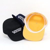 Casquette unisexe en coton de haute qualité avec logo brodé, style rétro, à dessus plat, non structurée, réglable, pour hommes, style hip-hop.