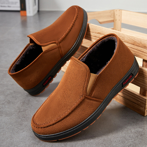 Chaussures de sport pour hommes grandes tailles, transfrontalières, en gros, tissées, respirantes, à enfiler, pour la course et le quotidien, été, couleur unie - Product Image 4