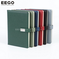 Carnet en cuir A5, 100 feuilles, couverture rigide, fermeture magnétique, pages lignées résistantes à l'eau, mini calendrier, vue hebdomadaire, pour étudiants