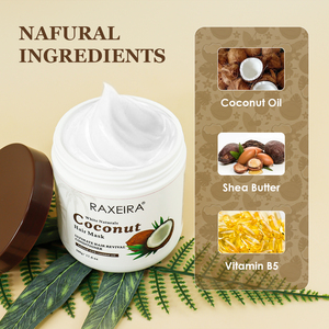 <span class=keywords><strong>Masque</strong></span> capillaire professionnel à la noix de coco avec logo personnalisé pour la réparation des cheveux, hydratant, marque privée, à la <span class=keywords><strong>biotine</strong></span> et à <span class=keywords><strong>l</strong></span>'huile de coco - Product Image 3